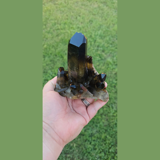 Smoky Quartz Cluster | 1.524 lbs | High-Quality