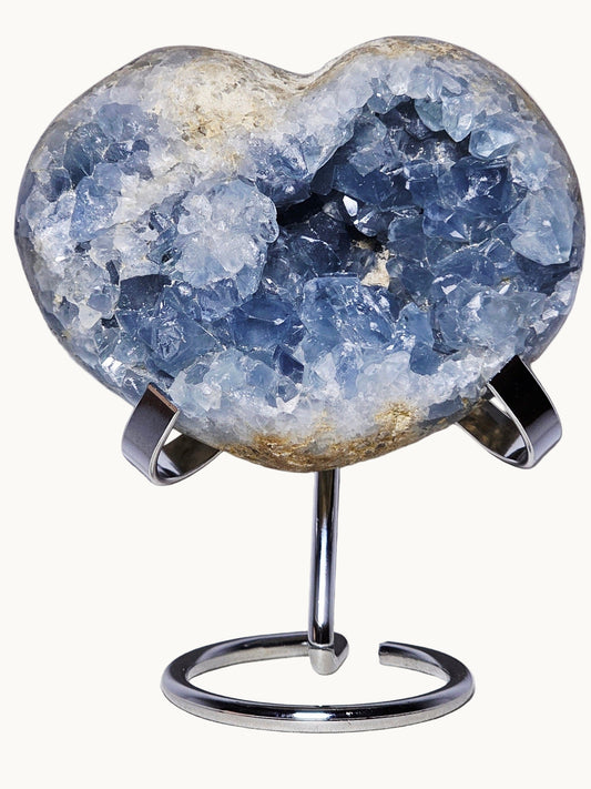 Celestite Heart | 1.6 lbs | High-Quality