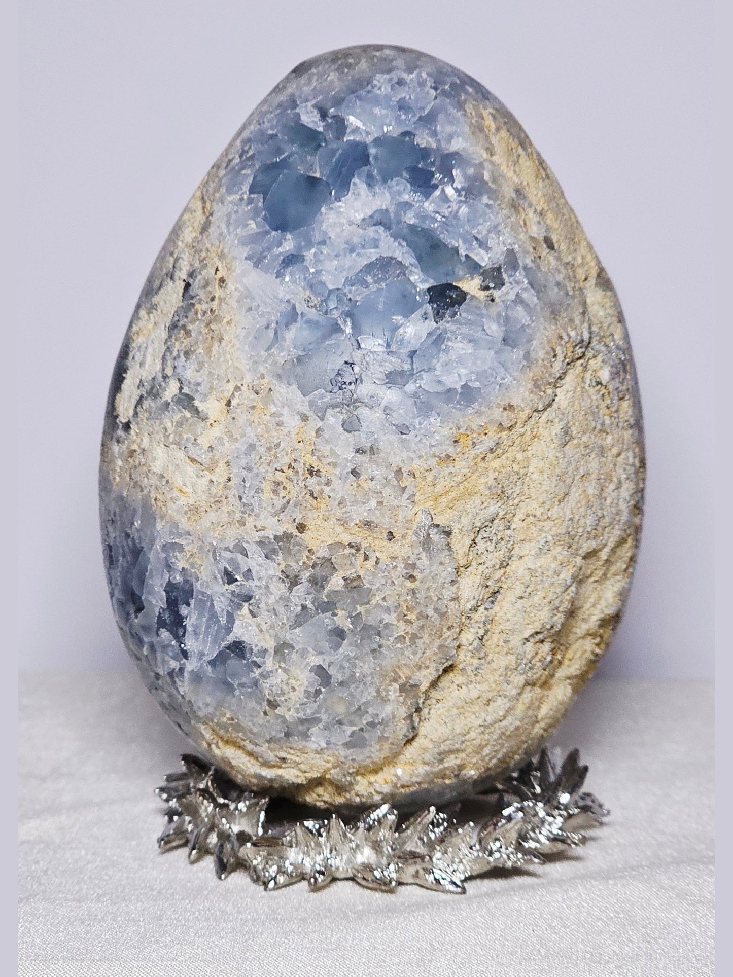 Celestite Geode Egg | 1.5 lbs | High-Quality