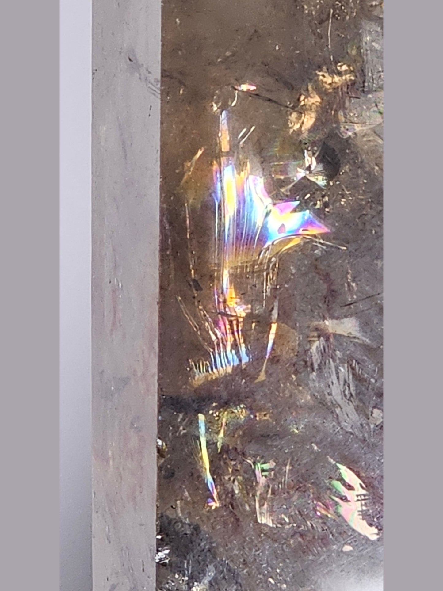 Smoky Quartz Tower with Iron Oxide & Abundant Rainbows | 1.4 lbs | High-Quality